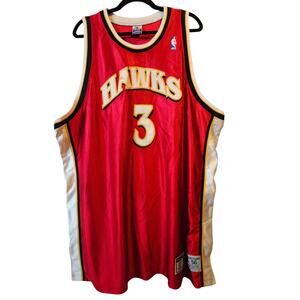 Vintage Champion Mutombo Atlanta Hawks Authentic Jersey 56 3XL Made Korea